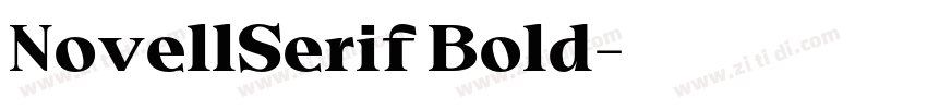 NovellSerif Bold字体转换
